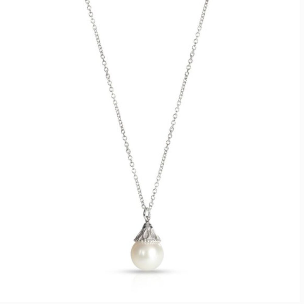 Tiffany & Co Sterling Silver & Pearl Necklace